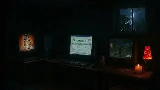 2005 Bedroom Ambience &mdash; LimeWire Shuffle, Fable Gameplay, Lava Lamp & Candle During Thunderstorm