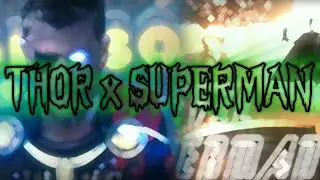 THOR VS EVIL SUPERMAN 🗿 // CANTO DE LUNA EDIT 🥶 #thor #superman 