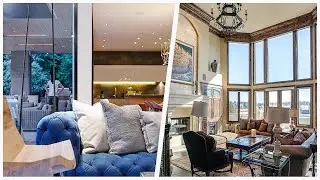 75 Living Space With A Concrete Fireplace And A Media Wall Design Ideas You'll Love 🔴