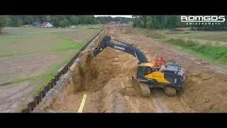 Zasypywanie gazociągu / backfilling the gas pipeline