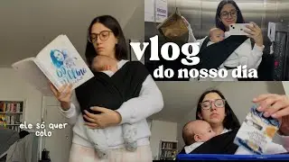 UM DIA SOZINHA COM O MEU BEBÊ QUE SÓ QUER COLO | vlog_49