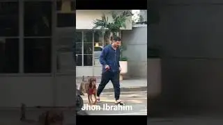 Jhon Ibrahim Indian Actor With Her Dog #shorts #viralexcitement