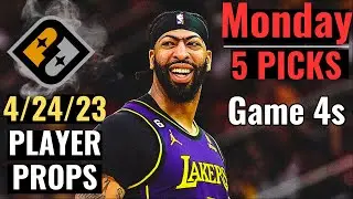 PRIZEPICKS NBA 4/24/23 MONDAY CORE PLAYER PROPS GAME 4!