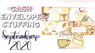 September CASH ENVELOPE STUFFING 2020 | Naturally Lizzie