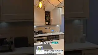 Kitchen Makeover in Finchley | Sleek Vertical Blinds for Style & Light Control