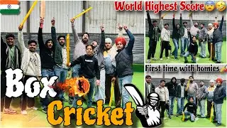 First Time Box Cricket With Homies🏏🤩 Funny Mazaak - Masti 😂🏆|| Sukhraj Maan