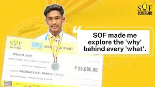 SOF Achievers | Vikash Jain | Sunrise Convent School | SOF ICSO International Rank 2 | Class 9