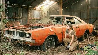 ASMR Car Restoration |Full Rebuild of 1969 Dodge Charger R/T from Abandoned Condition to Looking New