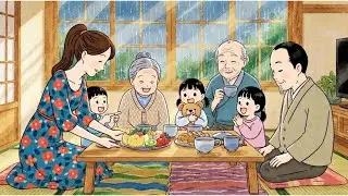 Safe & Warm inside Grandma's House during a Big Storm 🏠⚡️ 嵐の中の温かい祖母の家 Ghibli