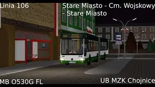 ROBLOX: UB MZK Chojnice MB O530G FL Linia 106 Stare Miasto - Cm. Wojskowy - Stare Miasto