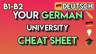 German for University: 95+ MUST-KNOW Words for Students | B1-B2 Academic Vocabulary