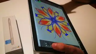 Surface Pro 2017 drawing test with SpeedyPainter