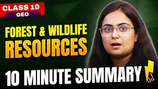 🌲 Forest and Wildlife Resources in 10 Minutes! 💯 | Class 10 Geography