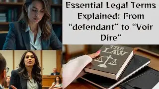 Essential Legal Terms Explained:A Beginner's Guide (Understanding Legal Terms)#courtroom vocabulary