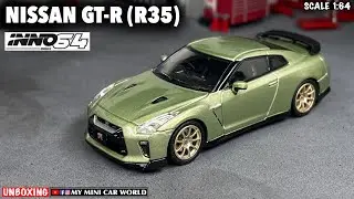 『MY MINI CAR WORLD』UNBOXING INNO64 1/64 NISSAN GT-R (R35) - MILLENNIUM JADE