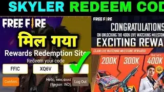 SKYLAR REDEEM CODE FREE FIRE 17 REDEEM CODE 👍