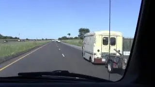 (Enjoy in HD) Neat classic milk and vegetable truck on the 402