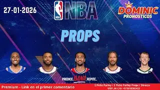 MIS 5 PICKS NBA PROPS HOY GRATIS🏀 27-01-2025 #NBA #PICKS #PROPS 🔥🏀🔥