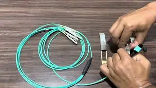 MPO-12F (Female, APC) to 6x LC Duplex UPC BreakOut OM3