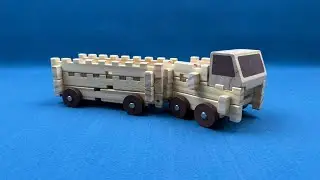 8 Min ASMR Toy Unboxing: Chinese Mortise and Tenon Building Blocks Truck | No Talking Review