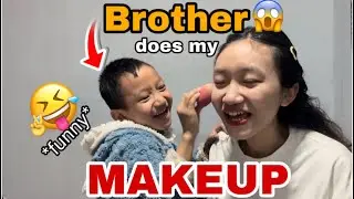 Worst or Best Makeup Ever❓|My Brother Tried😭