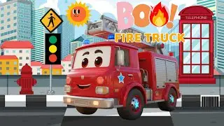 🚒 Wheels on the Fire Truck Rescue the City | Kids Songs by BOO CAR 🚨
