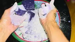 Dustyyyy Dyed & PJ Blocks 🤍💜💜🤍 #relax #oddlysatisfying #asmr #youtube #yt 