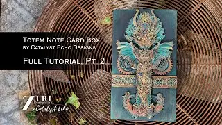 Note Card Box Refresh Featuring Zuri Designs, Inc - Part 2, Finishing with Metallic Wax Pastes