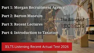 IELTS Listening Practice Test 2026 - Recent Actual Test 1 (with Answer Key)