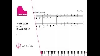 E Minor Piano Scale (Sheet Music and Backing Track) 🎹