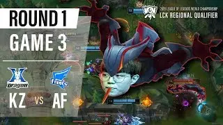 KZ vs AF | 2019 LoL Worlds LCK Regional Qualifier Game3 H/L