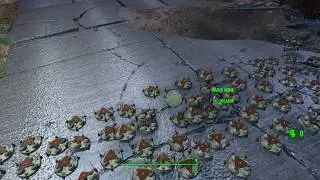 Fallout 4 100 Nuke Mines Vs PS4 Pro