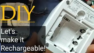 Turn a nonchargeable Blood Pressure Machine into Rechargeable, [resistor, capacitor, lithium, & LED]