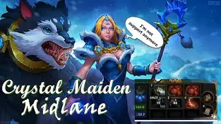 Crystal Maiden Midlane (I'm Not Support Anymore) #dota2 #dota2wtf