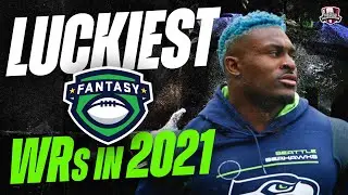 Luckiest Wide Receivers of 2021 - 2022 Fantasy Football Advice - Fantasy Football Draft Strategy