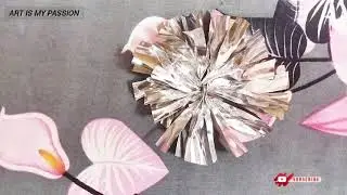 waste paper plate reuse craft ideas diy unique wallhaing making// art is my passion 