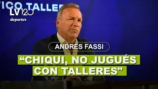 Andr&eacute;s Fassi le apunt&oacute; al Chiqui Tapia: 