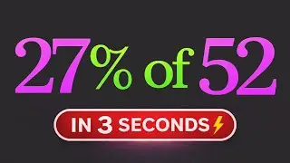 Calculate Percentage in Your Head (3 Seconds. No Calculator)