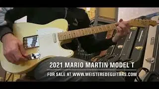 For sale at www.meisteredeguitars.com- Mario Martin Guitars Model T 2021 - Boutique Relic Telecaster