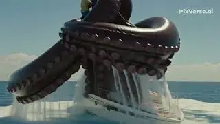 Couples on a Boat Attacked by Giant Octopus | Animation