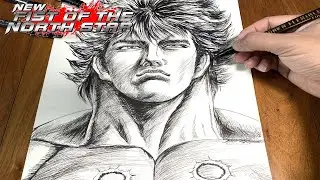 Drawing Kenshiro with black and white | Fist of the north star | 北斗の拳