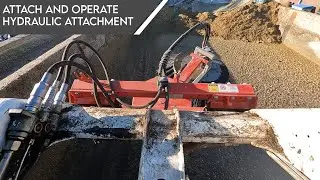 How to operate and attach hydraulic attachment / Bobcat skid steer