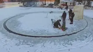 Care for a spin on an ice merry go round?