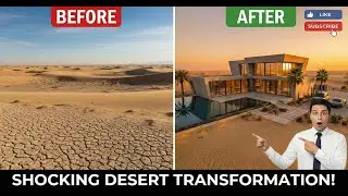 Empty Desert Plot Turned Into Modern Villa | Unreal Luxury Transformation | AI Buildify