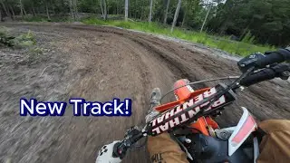 Riding my KTM 85 at Our NEW Private Motocross Track!