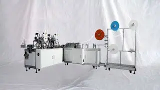 Compact type face masks making production 1+2 disposable mask maker speed 160ppm آلة صنع أقنعة الوجه