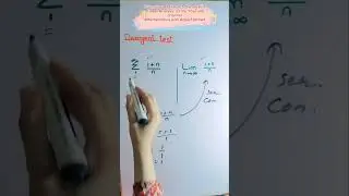 Divergent test for series with example #maths #mcqs #tricks #shorts #youtubeshorts #video #csirnet