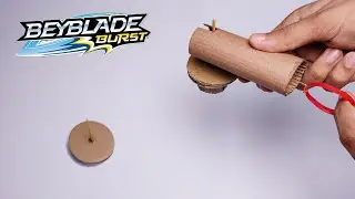 How to Make a BEYBLADE + LAUNCHER