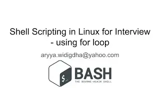 Shell Scripting in Linux for Interview - using for loop