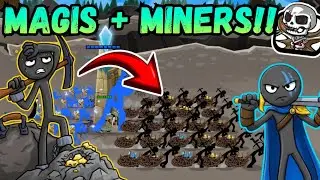 Solo Magis + EnslavedMiners Challenge In [Stick War Saga] - Extreme Match!!
